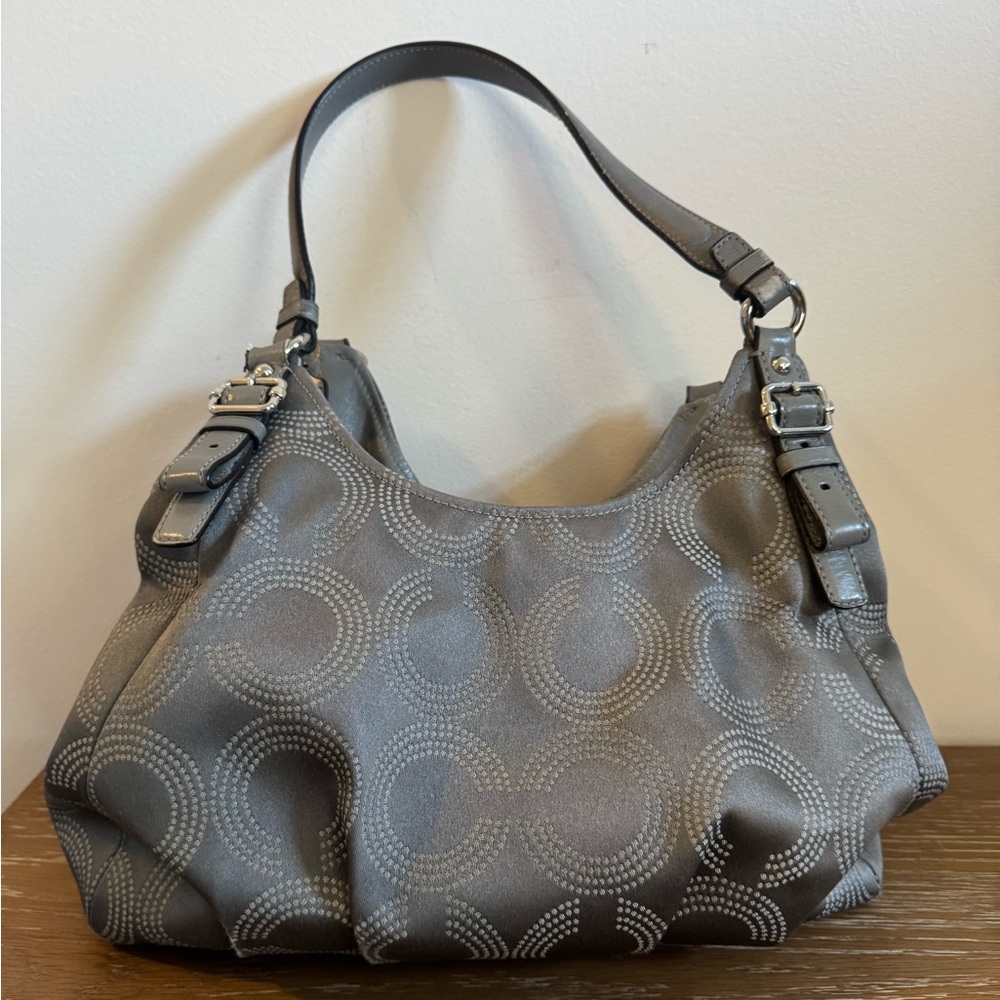 Coach Madison Dotted Op Art Maggie Shoulder Bag - Picture 2 of 10
